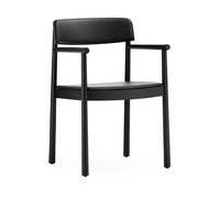 Normann Copenhagen Silla Timb con cojín Black/ Ultra Leather - Black