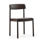 Normann Copenhagen Silla Timb Marrón cenizo - cuero ultra chocolate