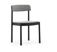 Normann Copenhagen Silla Timb Negro cenizo - tejido Hallingdal 166