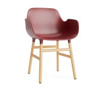 Normann Copenhagen Sillón Form Red. patas de roble