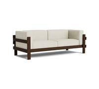 Normann Copenhagen Sofá Kube Pino lacado en marrón-tela Remix 223 Beige. 220 cm