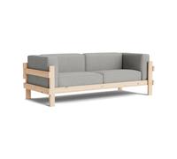 Normann Copenhagen Sofá Kube Pino lacado-tela Remix 143 Grey. 220 cm