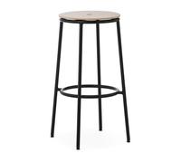 Circa Taburete de Bar H75 Negro/Roble