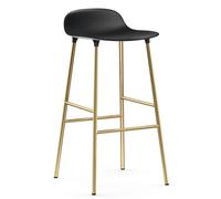 Normann Copenhagen Taburete de bar con patas de bronce Form 75 cm Negro