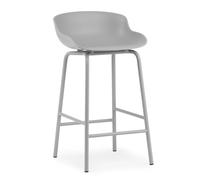 Normann Copenhagen Taburete de bar con patas de metal Hyg 65 cm Gris