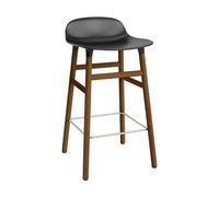 Normann Copenhagen Taburete de bar Form Chair con patas de nogal negro