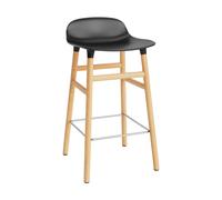 Normann Copenhagen Taburete de bar Form Chair con patas de roble negro