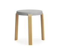 Normann Copenhagen Taburete Tap gris-roble