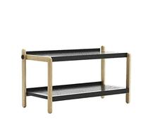 Normann Copenhagen Zapatero disponible en varios colores, muy resistente, altura de 42 cm, marco de madera con dos estantes de acero perforados, 601065