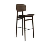 NORR11 Silla de bar NY11 Roble ahumado oscuro. 75 cm