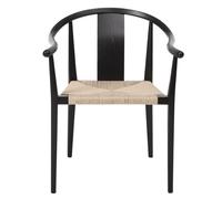 NORR11 Silla Shangai teñida de negro ceniza Naturaleza
