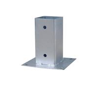 Nortene | Anclaje Para Poste Cuadrado De Madera 9x9 Cm | Soporte Metálico Galvanizado Para Fijación Al Suelo