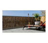 Nortene - Cañizo sintético Fency Wick 1,5x3 m - Ocultación 90% - con alambre galvanizado - Marrón