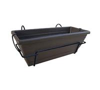 Nortene Jardinera Balconera Floria con soporte metálico 47,5x19,5x18