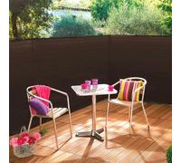 Nortene | Malla de ocultación Recynet Plus 1x50 M Marrón | Protección UV | Privacidad para jardín, terraza o Valla | Resistente y fácil de Instalar