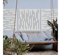 Nortene Panel Decorativo Nautic Blanco para Jardín y Terraza Exterior 1X1M