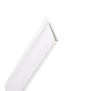 Nortene | Perfil Remate U Cañizo Pvc 1.5 M Blanco | Cerramientos | Embellecedor | Resistente A La Intemperie | Jardín Y Terrazas