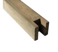 Nortene - Poste de Madera para Montaje de Pérgola | Postes Cuadrados Marrones para Vallas (270 CM 9 X 9 CM)