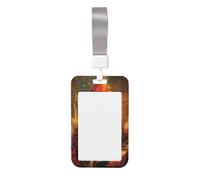 Northern Red Bird - Funda para tarjetas de identificación deslizante, plástico duro, protector de etiqueta de nombre para enfermeras y oficina