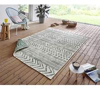 NORTHRUGS Alfombra Biri para Interior y Exterior, 120 x 170 cm, Reversible, Resistente a la Intemperie, Estilo Bohemio, diseño Vintage, para balcón, terraza, jardín, jardín de Invierno, salón,
