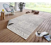 NORTHRUGS Alfombra Biri para Interior y Exterior, 200 x 290 cm, Reversible, Resistente a la Intemperie, Estilo Bohemio, diseño Vintage, para balcón, terraza, jardín, jardín de Invierno, salón,