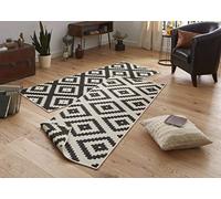 NORTHRUGS Alfombra de Exterior Reversible de Malta, Resistente a la Intemperie, diseño geométrico Moderno, para balcón, terraza, jardín, jardín de Invierno, salón, Impermeable, Polipropileno, Color