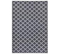 NORTHRUGS Alfombra Niza para Interiores y Exteriores, 80 x 150 cm, Impermeable, diseño geométrico Moderno para balcón, terraza, jardín, Invernadero, Cocina, salón, Impermeable, en Color Plateado