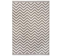NORTHRUGS Alfombra para Interior y Exterior, 160 x 230 cm, Resistente a la Intemperie, diseño Moderno en Zigzag, Alfombra para balcón, terraza, jardín, Invernadero, Alfombra Impermeable en línea