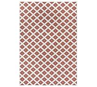 NORTHRUGS Alfombra para Interior y Exterior Niza, 120 x 170 cm, Resistente a la Intemperie, diseño geométrico Moderno para balcón, terraza, jardín, Invierno, Cocina, salón, Impermeable, en Cayenne