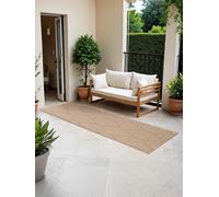 Northrugs Liora Alfombra de pasillo moderna para interior y exterior, tejido plano moderno, reversible, con diseño floral, certificado Öko-Tex resistente a la intemperie y a los rayos UV, para balcón
