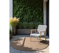 Northrugs Rosel Alfombra redonda oriental para interior y exterior, tejido plano, alfombra reversible con diseño oriental, clásica, Öko-Tex resistente a la intemperie y a los rayos UV, para balcón
