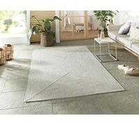 NORTHRUGS Trenzado - Alfombra Impermeable para Interiores y Exteriores, fácil de Limpiar, Aspecto Hecho a Mano, para Interior y Exterior, Alfombra Tejida para balcón, terraza, salón, jardín, Color