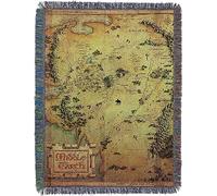 Northwest El Señor de los Anillos - El Hobbit Manta Tejida Tapiz, 48 x 60 Pulgadas, Tierra Media