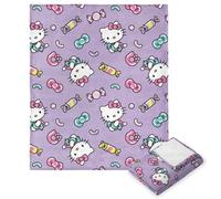 Northwest Hello Kitty - Manta de Tacto de Seda, 46 x 60 Pulgadas, Lindo Caramelo