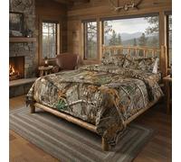 Northwest Juego de Cama en una Bolsa, poliéster, Borde Realtree, tamaño Queen
