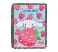 Northwest Manta Tejida para tapicería, 48 x 60 Pulgadas, Cinnamoroll Strawberry Surprise