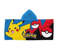 Northwest Pokemon Bounce and Bolt - Toalla de Playa Juvenil con Capucha, 21 x 51 Pulgadas