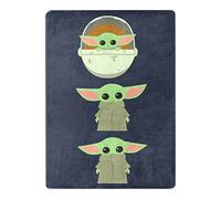 Northwest Star Wars: The Mandalorian Expressions - Manta de Tacto de Seda, 46 x 60 Pulgadas