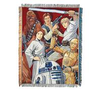 Northwest- Star Wars Woven Tapestry Throw Blanket Manta, Estrellas, Color Fuerzas Rebeldes, 48 x 60 Inches (1DSW/05100/0027/RET)