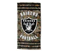 Northwest The Company NFL Las Vegas Raiders Toalla de Playa, 30 x 60 Pulgadas, Rayas Realtree
