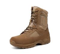 NORTIV 8 Botas de Trabajo Tácticas Militares para Hombre Senderismo Motocicleta Botas Combate MARRÓN RESPONSE Talla 44.5EU/11US