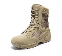 NORTIV 8 Botas de Trabajo Tácticas Militares para Hombre Senderismo Motocicleta Botas Combate,Size 40,Arena Camo,RESPONSE