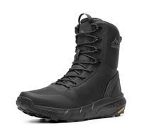 NORTIV 8 Botas Militares Ligeras Botas Policiales Tácticas de Seguridad Hombre Transpirable Botas de Combate Mediana Caña Antideslizantes,Size 41.5,Negro,NMUMMT2507