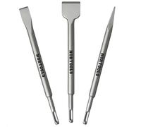 NORTOOLS 3 piezas 40Cr SDS-Plus cinceles punto de ajuste/plano/pala para mampostería