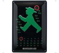 Nostalgic Art Cartel de chapa 20258 Semáforo Verde Calendario 20 x 30 cm