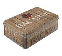 Nostalgic-Art Bacardi - Bote Plano Retro de 2,5 l, diseño Vintage