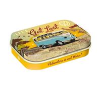 Nostalgic-Art Bote de mentas retro, VW Bulli - Let's Get Lost | original Volkswagen license product (OLP), con pastillas de menta, diseño vintage, Idea de regalo para fans de VW Bus
