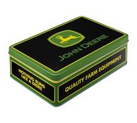 Nostalgic-Art Bote plana retro, 2,5 l, John Deere - Logo Black