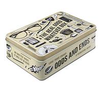 Nostalgic-Art Tarro de Almacenamiento Plano Retro de 2,5 l, Caja Whatever Odds & Ends Box - Idea de Regalo para tu hogar, Lata de Metal con Tapa, diseño Vintage