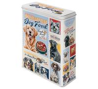 Nostalgic-Art Caja de almacenamiento retro XL, 4 l, Premium Dog Food - Idea de regalo para dueños de perros, lata grande para alimentos secos, diseño vintage